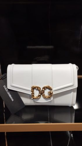 Dolce & Gabbana White Amore Crossbody Bag