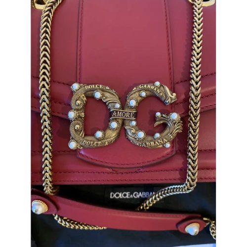Dolce & Gabbana Amore Calfskin Chain Bag