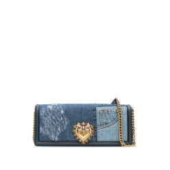 Dolce & Gabbana Devotion Patchwork-Denim Shoulder Bag