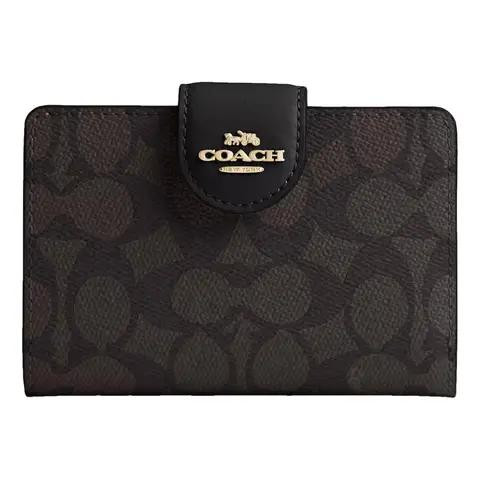 Coach Medium corner zip