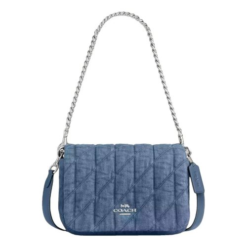 Coach Quinn Bag In Quilted Denim