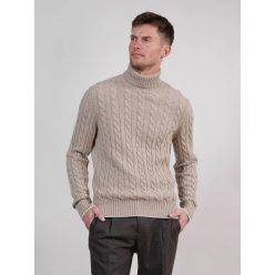  André Maurice Maglia dolcevita in cashmere a trecce 100% WS 