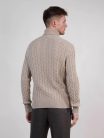 André Maurice Maglia dolcevita in cashmere a trecce 100% WS 