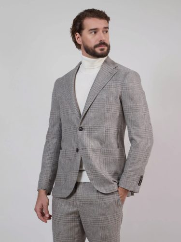 André Maurice Giacca in lana fantasia galles  70% WO 25% PA 5% AF
