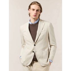   André Maurice Giacca due bottoni regular, 80% cotone, 20% lino.