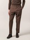 André Maurice Pantalone carrot-fit in cotone e lino 69% Cotton 31% Linen