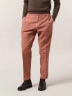 André Maurice Pantalone carrot-fit in cotone e lino 69% Cotton 31% Linen