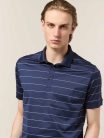 André Maurice Polo rigata con collo in costina in puro cotone 100%CO